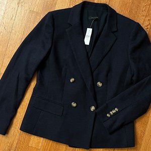 Ann Taylor Blazer New With Tags | Navy Cotton Weave